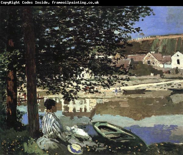 Claude Monet River Scene at Bennecourt